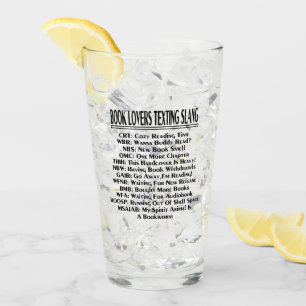 Book Lovers Simste Slang Dark Text Glas