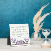 Book Lovers Tabletop Plaque mit Easel Fotoplatte