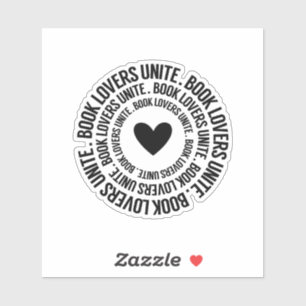 Book Lovers Unite Aufkleber