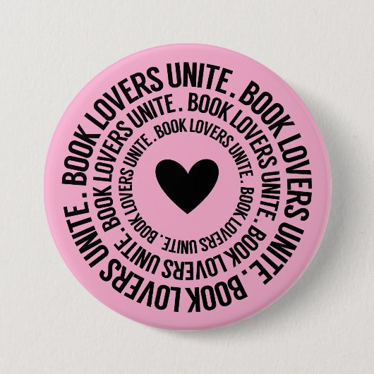 Book Lovers Unite Button (Vorderseite)