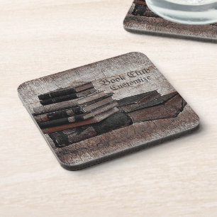 Book Lovers Vintage Book Club Coasters Untersetzer