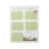 Book Lovers Weekly Planner Notepad Notizblock (Rotiert)