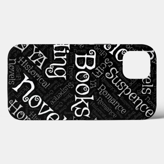 Book Lovers Word Cloud Case-Mate iPhone Hülle (Rückseite (Horizontal))