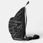 Book Lovers Word Cloud Crossbody Bag (Rechts)