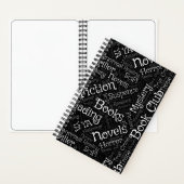 Book Lovers Word Cloud Custom Notebook Notizblock (Innen)