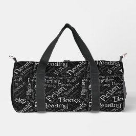 Book Lovers Word Cloud Duffle Bag