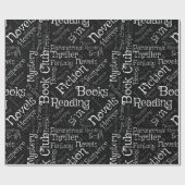 Book Lovers Word Cloud Geschenkpapier (Flach)