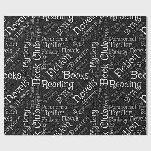Book Lovers Word Cloud Geschenkpapier (Flach)