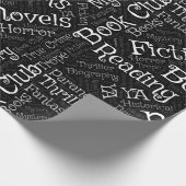 Book Lovers Word Cloud Geschenkpapier (Ecke)