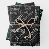 Book Lovers Word Cloud Geschenkpapier Set (Beispiel)