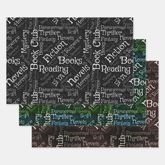 Book Lovers Word Cloud Geschenkpapier Set (Set)