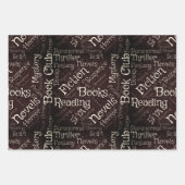 Book Lovers Word Cloud Geschenkpapier Set (Vorderseite 2)