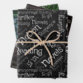 Book Lovers Word Cloud Geschenkpapier Set (Beispiel)
