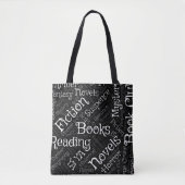 Book Lovers Word Cloud Tasche (Vorderseite)
