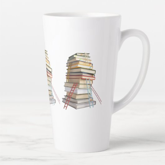 Book Mug Gifts for Book Lovers Milchtasse (Rechts)