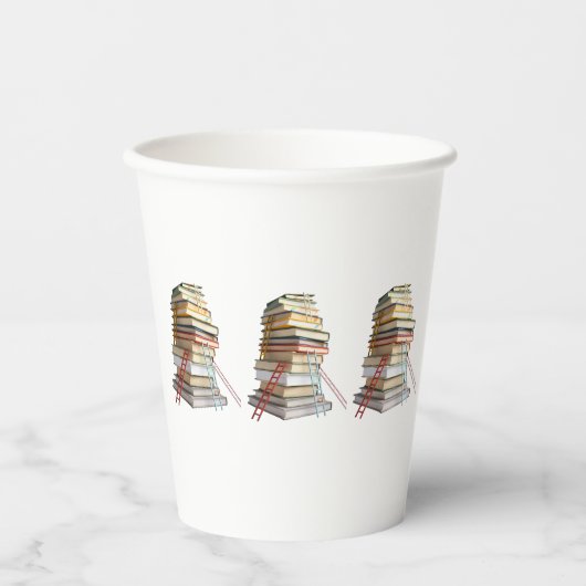 Book Mug Gifts for Book Lovers Pappbecher (Vorderseite)