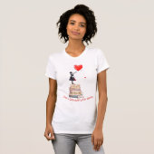 Book Nerd - Just a Girl Who Loves Books T Shirt (Vorne ganz)