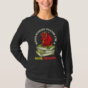 Book Nerd Reading Bookworm Fantasy Animal Book Dr. T-Shirt