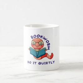 Book Nerd Reading Lover Book Worm Niedlicher Carto Kaffeetasse