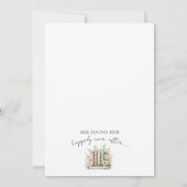 Book New Chapter Floral Bridal Shower Einladung (Rückseite)