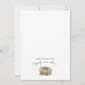 Book New Chapter Floral Bridal Shower Invitation Einladung (Rückseite)