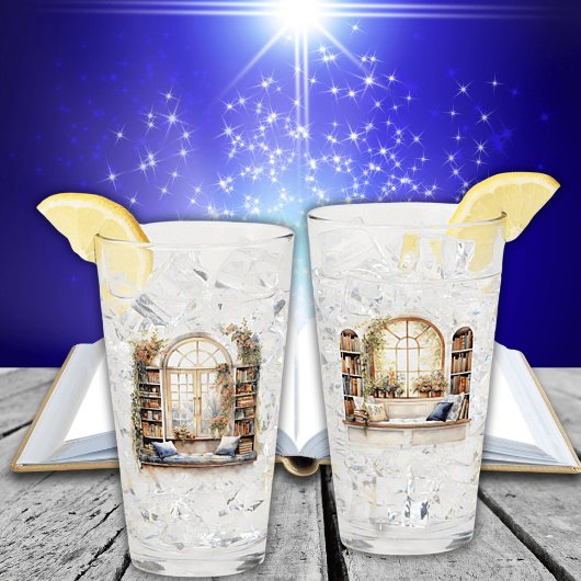 Book Nook Iced Tea Glass Glas