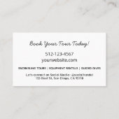 Book Ocean Themed Tour Visitenkarte (Rückseite)