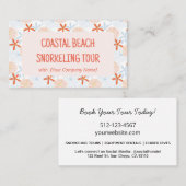 Book Ocean Themed Tour Visitenkarte (Vorne/Hinten)