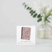Book of Shadows Square Business Card Quadratische Visitenkarte (Stehend Vorderseite)
