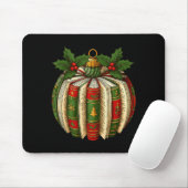 Book Ornaments Book Lover Cozy Christmas Teacher L Mousepad (Mit Mouse)