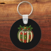 Book Ornaments Book Lover Cozy Christmas Teacher L Schlüsselanhänger (Vorderseite)