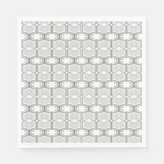 Book Party Napkins Serviette (Vorderseite)
