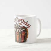 Book Pumpkin Happy Birthday Kaffeetasse (VorderseiteRechts)