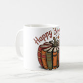 Book Pumpkin Happy Birthday Kaffeetasse (Vorderseite Links)