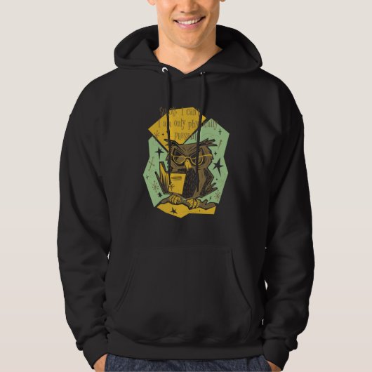 Book Quotes Owl Bird Wisdom Smart Hoodie (Vorderseite)