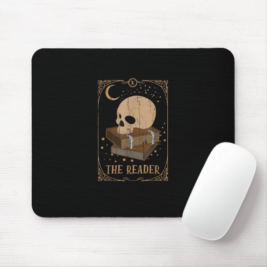 Book Reader Card Pagan Goblincore Goth Occult Book Mousepad (Mit Mouse)