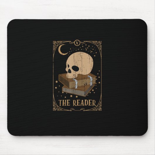 Book Reader Card Pagan Goblincore Goth Occult Book Mousepad (Vorne)