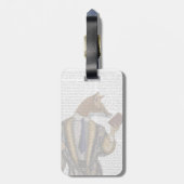 Book Reader Fox Gepäckanhänger (Rückseite vertikal)