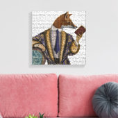 Book Reader Fox Leinwanddruck (Insitu (Wohnzimmer))