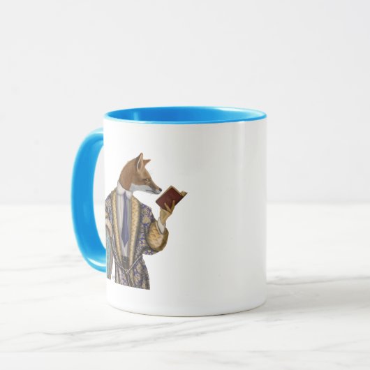 Book Reader Fox Tasse (Vorderseite Links)