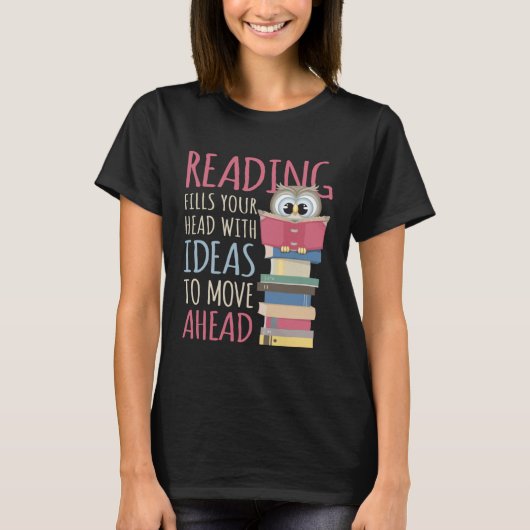Book Reader Reading Library & Librarian Bookworm O T-Shirt (Vorderseite)