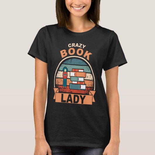 book reading bookworm library books librarian T-Shirt (Vorderseite)