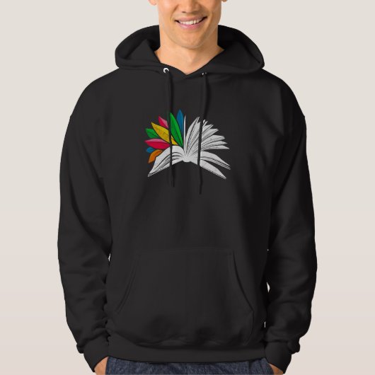 Book reading enthusiasts book flower Book Love Hoodie (Vorderseite)
