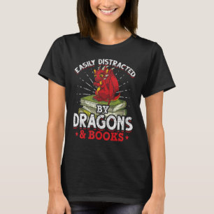 Book Reading Fantasy Creature Book Nerd Funny Book T-Shirt