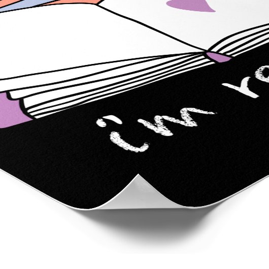 Book Reading Library Shh Im Reading Poster (Ecke)