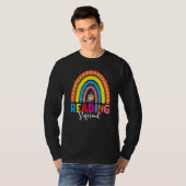 Book Reading Lover Bookish Bookworm Rainbow Readin T-Shirt (Vorne ganz)