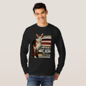Book Reading Studying Cat Reader Kitten T-Shirt (Vorne ganz)