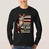 Book Reading Studying Cat Reader Kitten T-Shirt (Vorderseite)