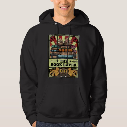 Book Reading Tarot Cards Fortune Bookworm Book Hoodie (Vorderseite)