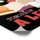 Book Reading Today A Reader Tomorrow A Leader Poster (Ecke)